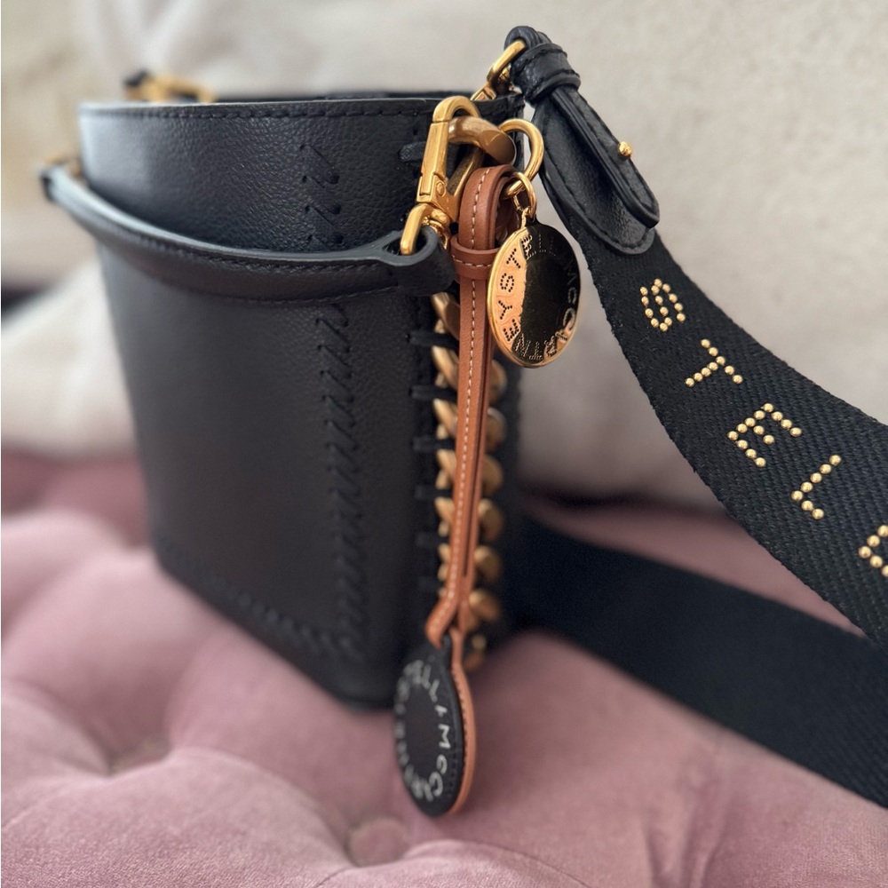 Stella McCartney Black and Brown Crossbody Bag